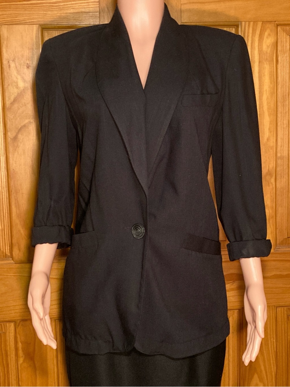EUC Shannon Vintage 80s Blazer Black Size M Medium